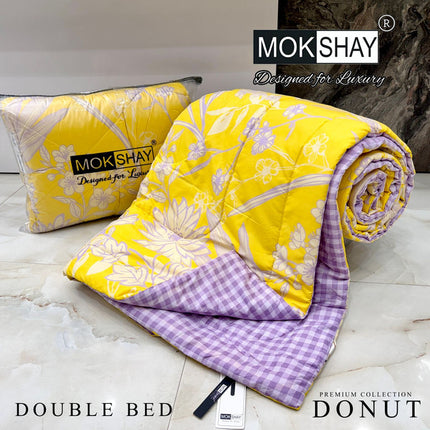DONUT DOUBLE BED REVERSIBLE COMFORTER WITH BAG