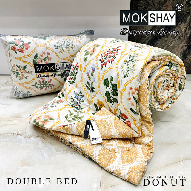 DONUT DOUBLE BED REVERSIBLE COMFORTER WITH BAG