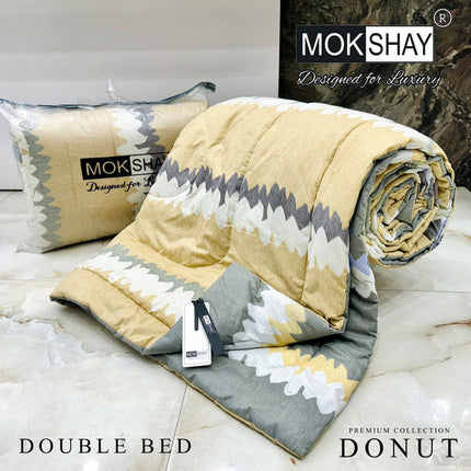 DONUT DOUBLE BED REVERSIBLE COMFORTER WITH BAG