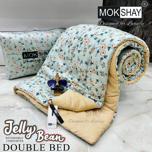 DONUT DOUBLE BED REVERSIBLE COMFORTER WITH BAG