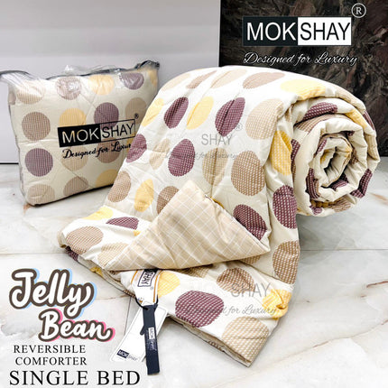 DONUT SINGLE BED REVERSIBLE COMFORTER WITH BAG