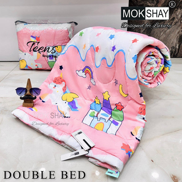 KID'S PREMIUM ULTRASOFT DOUBLE BED COMFORTER WITH BAG