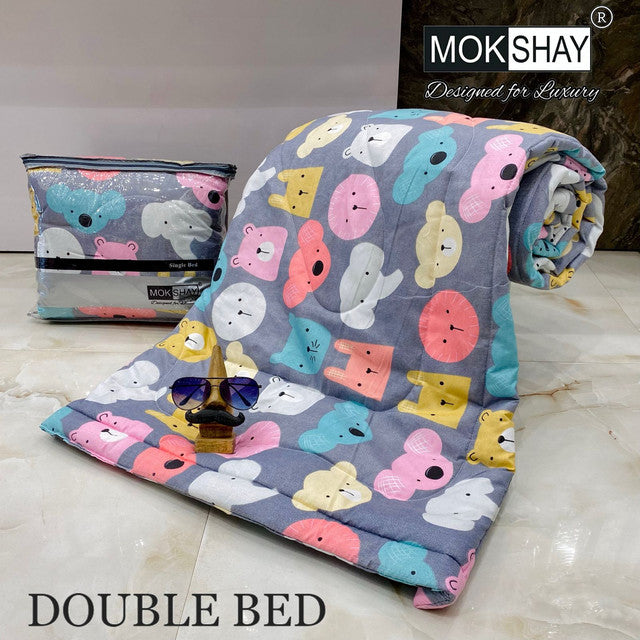 KID'S PREMIUM ULTRASOFT DOUBLE BED COMFORTER WITH BAG