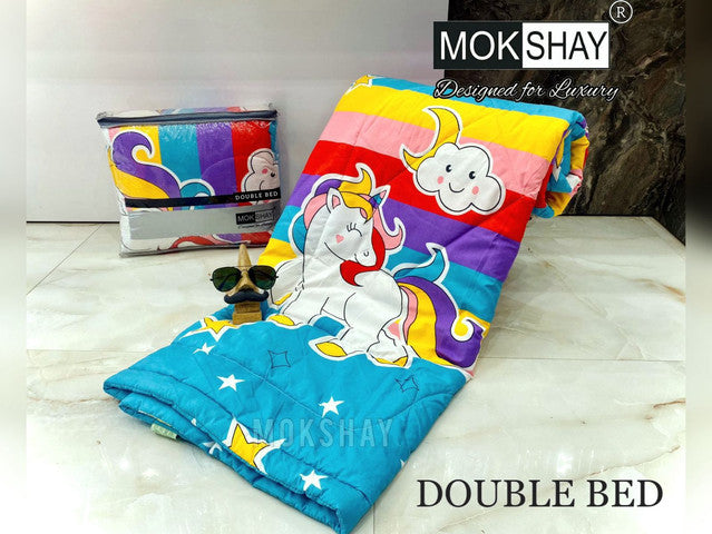 KID'S PREMIUM ULTRASOFT DOUBLE BED COMFORTER WITH BAG