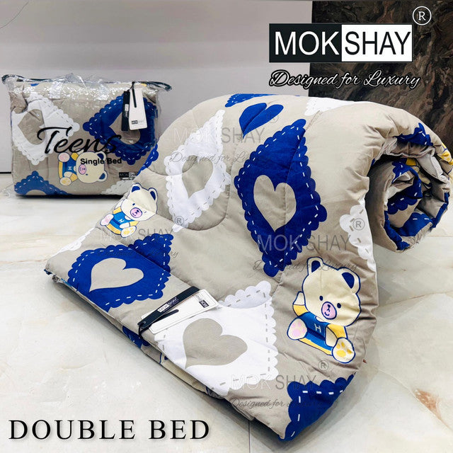 KID'S PREMIUM ULTRASOFT DOUBLE BED COMFORTER WITH BAG
