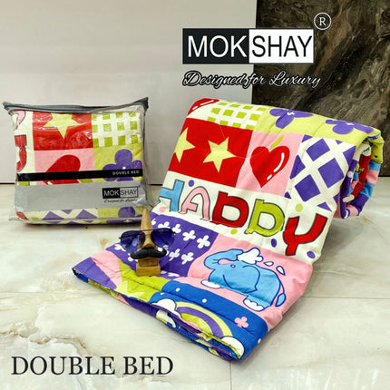 KID'S PREMIUM ULTRASOFT DOUBLE BED COMFORTER WITH BAG