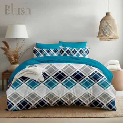 BENTLEY DOUBLE PREMIUM 90*100 BEDSHEET SET(1+2) WITH 2 PILLOW COVERS