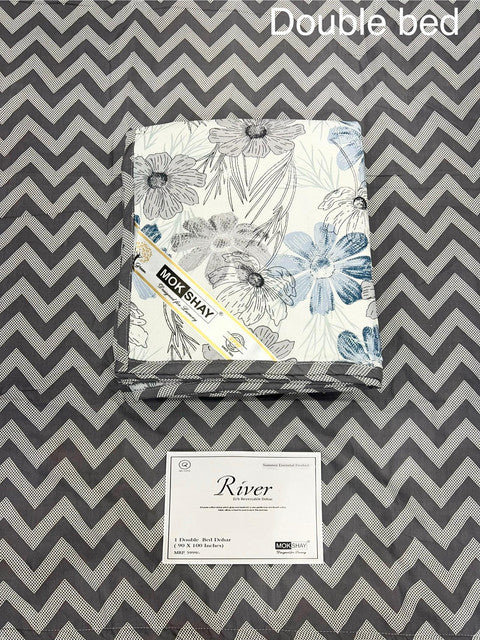 RIVER 100% PURE ORGANIC COTTON PREMIUM DOUBLE BED DOHAR