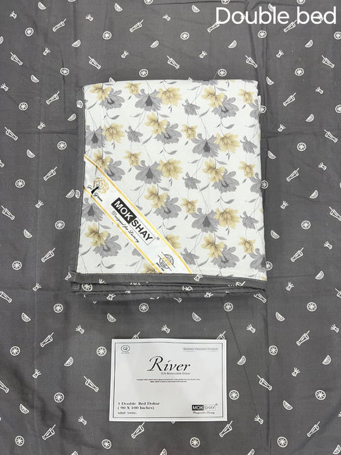 RIVER 100% PURE ORGANIC COTTON PREMIUM DOUBLE BED DOHAR