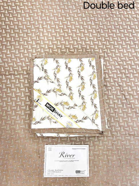 RIVER 100% PURE ORGANIC COTTON PREMIUM DOUBLE BED DOHAR