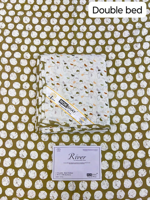 RIVER 100% PURE ORGANIC COTTON PREMIUM DOUBLE BED DOHAR