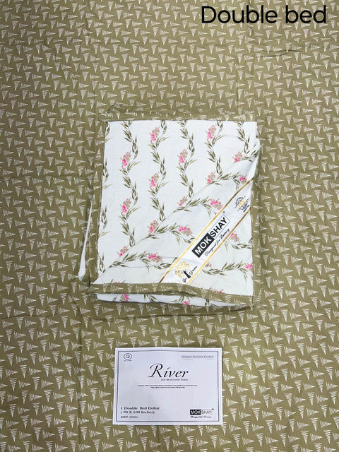 RIVER 100% PURE ORGANIC COTTON PREMIUM DOUBLE BED DOHAR