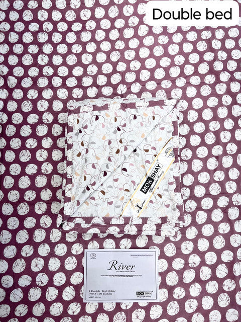 RIVER 100% PURE ORGANIC COTTON PREMIUM DOUBLE BED DOHAR