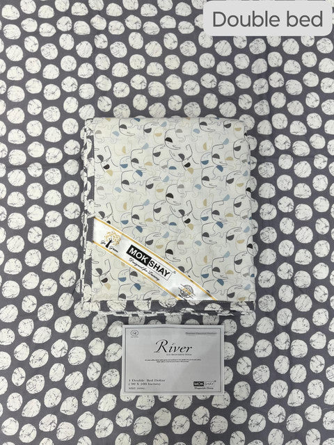RIVER 100% PURE ORGANIC COTTON PREMIUM DOUBLE BED DOHAR