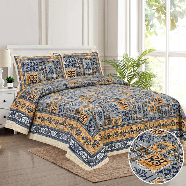 AIRAVAT 300TC ULTRASOFT PURE ORGANIC COTTON SUPERKING(120x120)PREMIUM BEDSHEET WITH 2 PILLOW COVERS