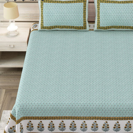 COTTON BEAUTY 300TC ULTRASOFT 100% PURE ORGANIC COTTON KING SIZE BEDSHEET WITH 2 PILLOW COVERS