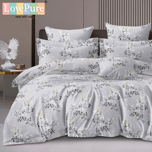 PLUTO KINGSIZE PREMIUM 108*108 BEDSHEET SET(1+2) WITH 2 PILLOW COVERS (BEST SELLING)