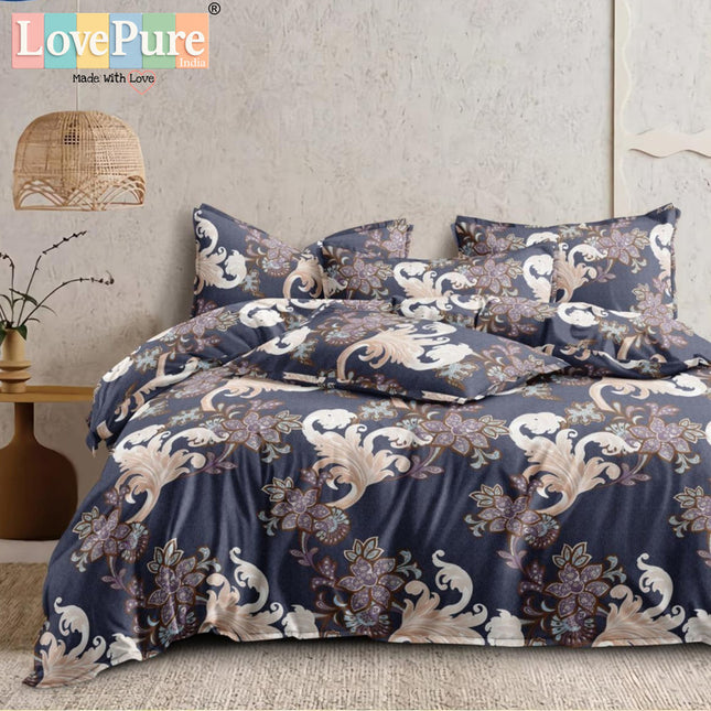 PLUTO KINGSIZE PREMIUM 108*108 BEDSHEET SET(1+2) WITH 2 PILLOW COVERS (BEST SELLING)