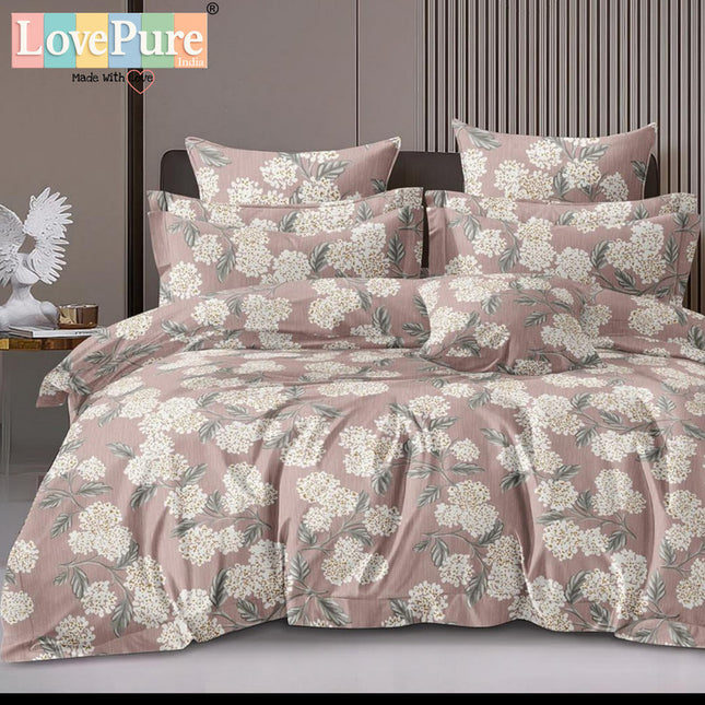 PLUTO KINGSIZE PREMIUM 108*108 BEDSHEET SET(1+2) WITH 2 PILLOW COVERS (BEST SELLING)