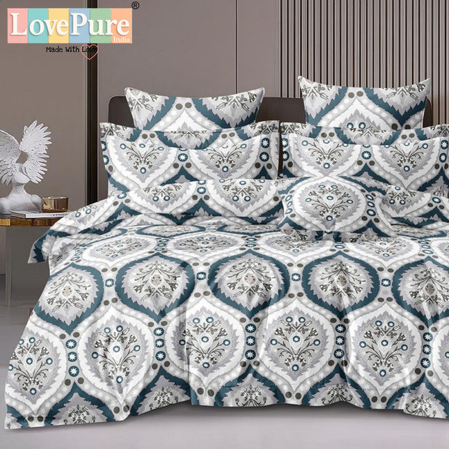 PLUTO KINGSIZE PREMIUM 108*108 BEDSHEET SET(1+2) WITH 2 PILLOW COVERS (BEST SELLING)