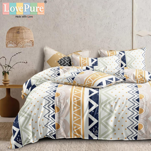 PLUTO KINGSIZE PREMIUM 108*108 BEDSHEET SET(1+2) WITH 2 PILLOW COVERS (BEST SELLING)