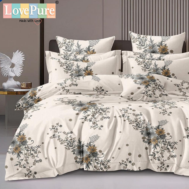 PLUTO KINGSIZE PREMIUM 108*108 BEDSHEET SET(1+2) WITH 2 PILLOW COVERS (BEST SELLING)
