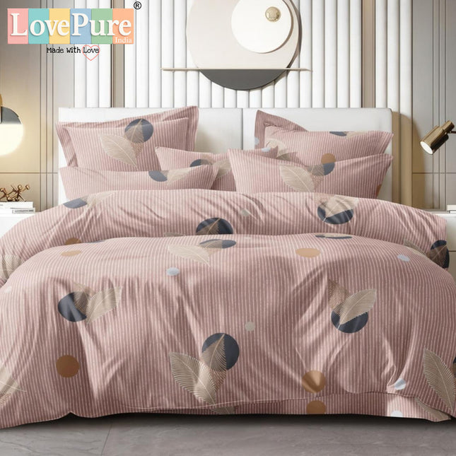 PLUTO KINGSIZE PREMIUM 108*108 BEDSHEET SET(1+2) WITH 2 PILLOW COVERS (BEST SELLING)
