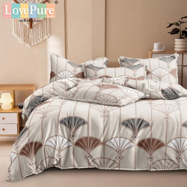 PLUTO KINGSIZE PREMIUM 108*108 BEDSHEET SET(1+2) WITH 2 PILLOW COVERS (BEST SELLING)