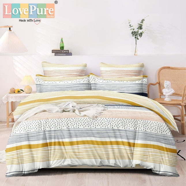 PLUTO KINGSIZE PREMIUM 108*108 BEDSHEET SET(1+2) WITH 2 PILLOW COVERS (BEST SELLING)
