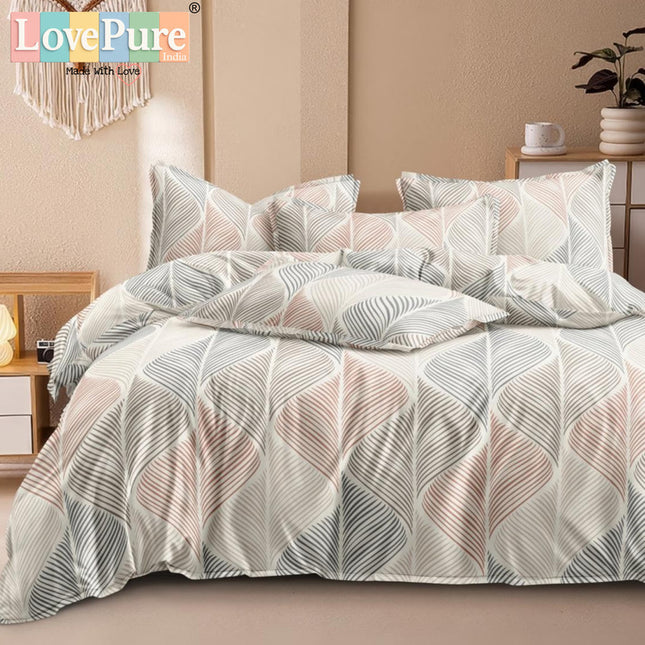 PLUTO KINGSIZE PREMIUM 108*108 BEDSHEET SET(1+2) WITH 2 PILLOW COVERS (BEST SELLING)