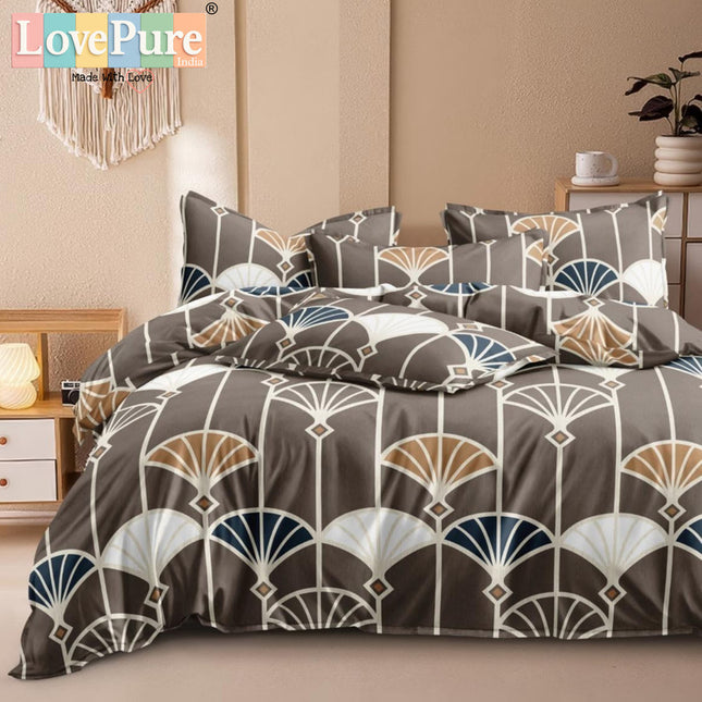 PLUTO KINGSIZE PREMIUM 108*108 BEDSHEET SET(1+2) WITH 2 PILLOW COVERS (BEST SELLING)