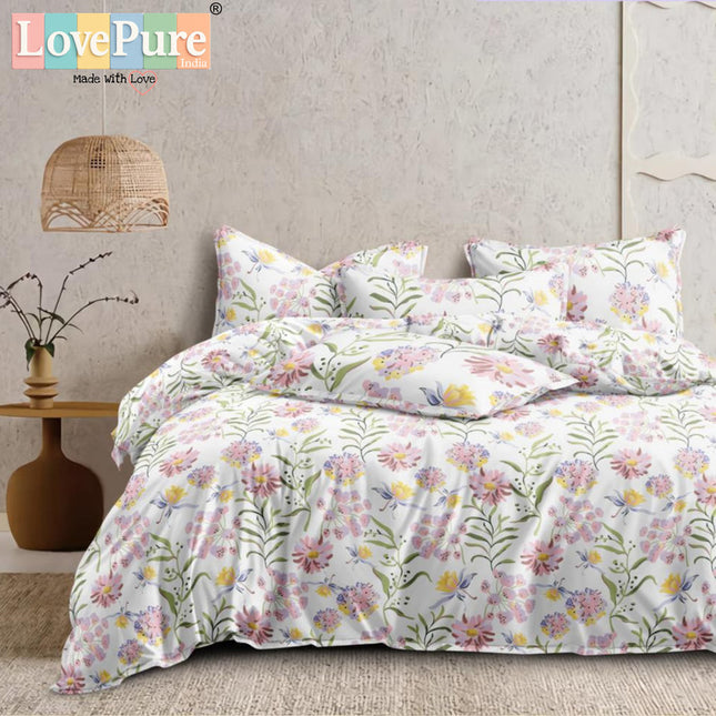 PLUTO KINGSIZE PREMIUM 108*108 BEDSHEET SET(1+2) WITH 2 PILLOW COVERS (BEST SELLING)
