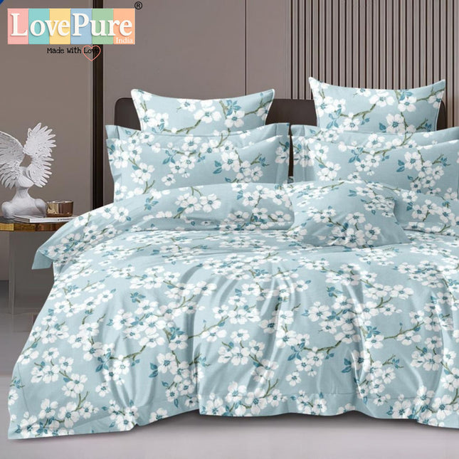 PLUTO KINGSIZE PREMIUM 108*108 BEDSHEET SET(1+2) WITH 2 PILLOW COVERS (BEST SELLING)