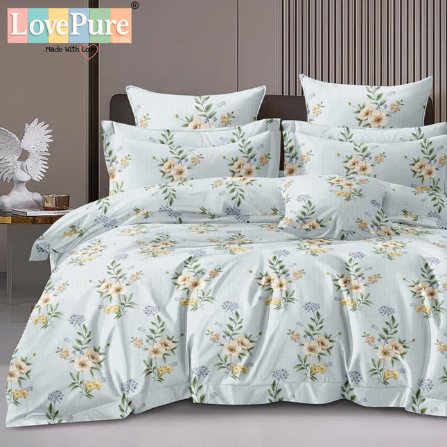 PLUTO KINGSIZE PREMIUM 108*108 BEDSHEET SET(1+2) WITH 2 PILLOW COVERS (BEST SELLING)
