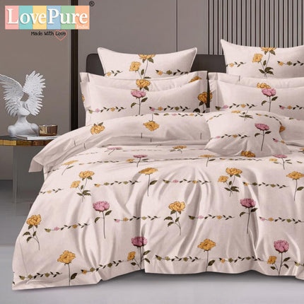 PLUTO KINGSIZE PREMIUM 108*108 BEDSHEET SET(1+2) WITH 2 PILLOW COVERS (BEST SELLING)