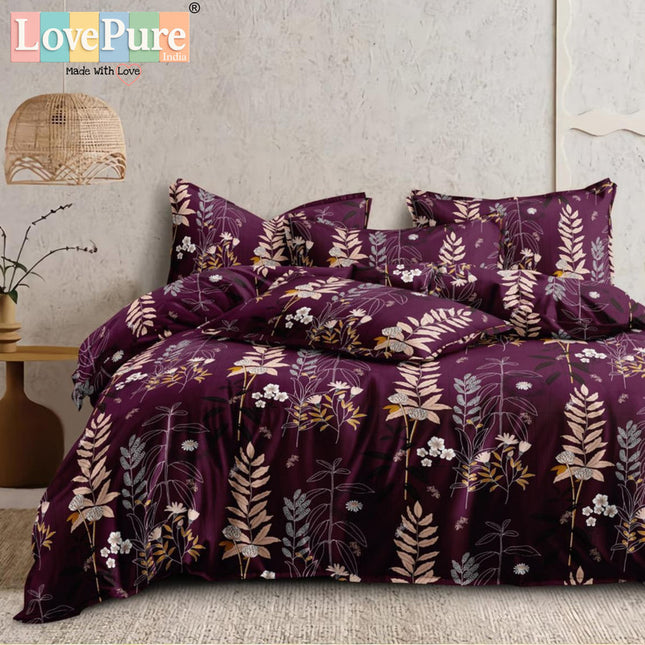 PLUTO KINGSIZE PREMIUM 108*108 BEDSHEET SET(1+2) WITH 2 PILLOW COVERS (BEST SELLING)