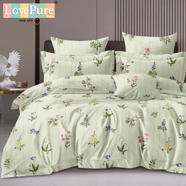 PLUTO KINGSIZE PREMIUM 108*108 BEDSHEET SET(1+2) WITH 2 PILLOW COVERS (BEST SELLING)