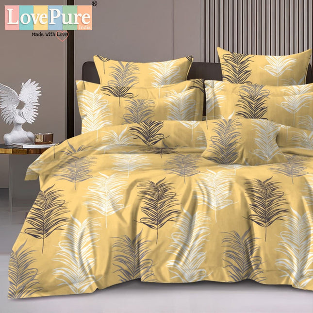 BENTLEY DOUBLE PREMIUM 90*100 BEDSHEET SET(1+2) WITH 2 PILLOW COVERS