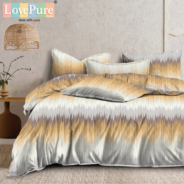 BENTLEY DOUBLE PREMIUM 90*100 BEDSHEET SET(1+2) WITH 2 PILLOW COVERS