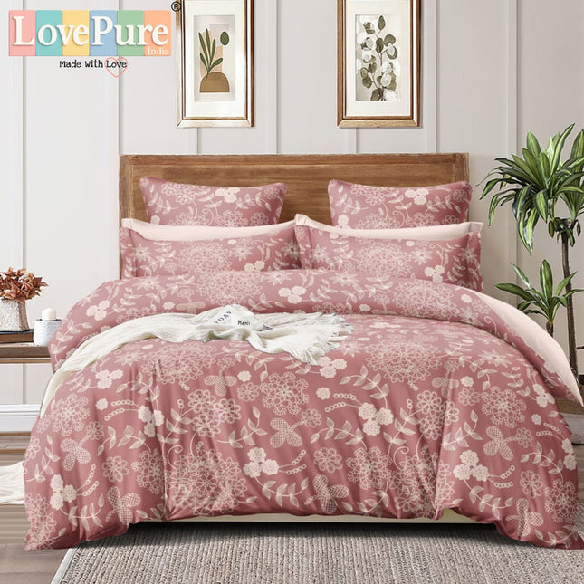 GEMS KING 3PCS FITTED (DURABLE ELASTIC) BEDSHEET SET WITH 2 KINGSIZE PILLOW COVERS (1+2)(FITS UPTO 8 INCHES MATTRESS)
