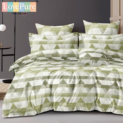 GEMS KING 3PCS FITTED (DURABLE ELASTIC) BEDSHEET SET WITH 2 KINGSIZE PILLOW COVERS (1+2)(FITS UPTO 8 INCHES MATTRESS)