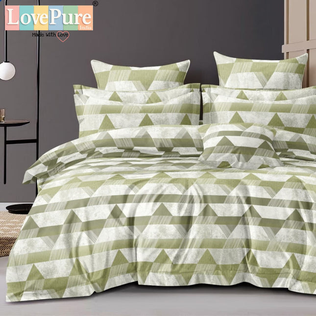 BENTLEY DOUBLE PREMIUM 90*100 BEDSHEET SET(1+2) WITH 2 PILLOW COVERS