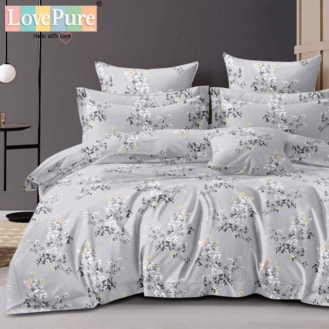 BENTLEY DOUBLE PREMIUM 90*100 BEDSHEET SET(1+2) WITH 2 PILLOW COVERS