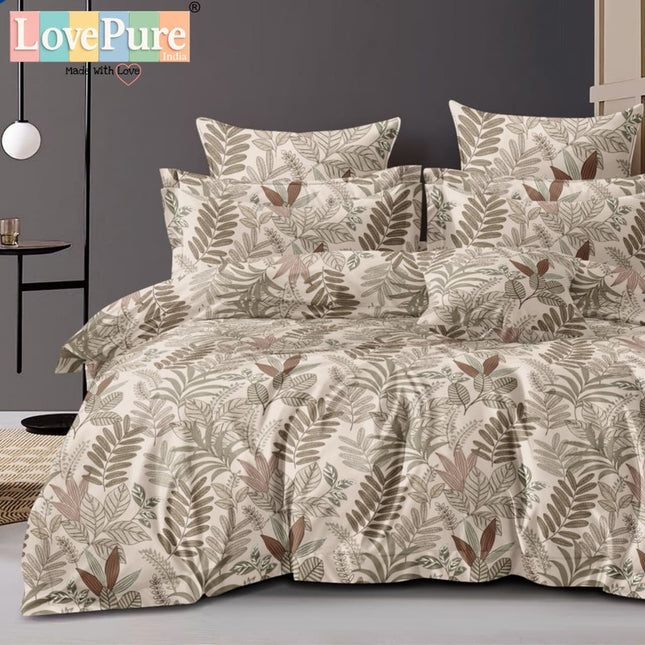 GEMS KING 3PCS FITTED (DURABLE ELASTIC) BEDSHEET SET WITH 2 KINGSIZE PILLOW COVERS (1+2)(FITS UPTO 8 INCHES MATTRESS)