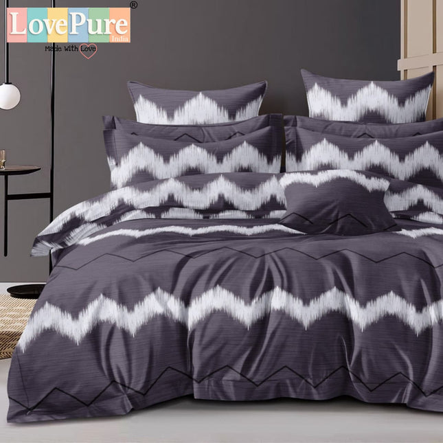 BENTLEY DOUBLE PREMIUM 90*100 BEDSHEET SET(1+2) WITH 2 PILLOW COVERS