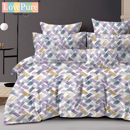 GEMS KING 3PCS FITTED (DURABLE ELASTIC) BEDSHEET SET WITH 2 KINGSIZE PILLOW COVERS (1+2)(FITS UPTO 8 INCHES MATTRESS)