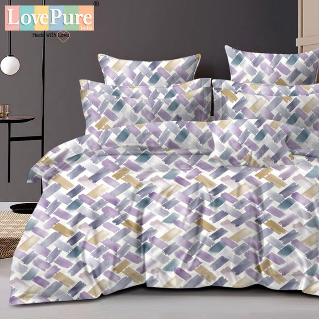 GEMS KING 3PCS FITTED (DURABLE ELASTIC) BEDSHEET SET WITH 2 KINGSIZE PILLOW COVERS (1+2)(FITS UPTO 8 INCHES MATTRESS)