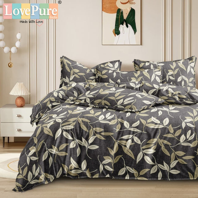 BENTLEY DOUBLE PREMIUM 90*100 BEDSHEET SET(1+2) WITH 2 PILLOW COVERS
