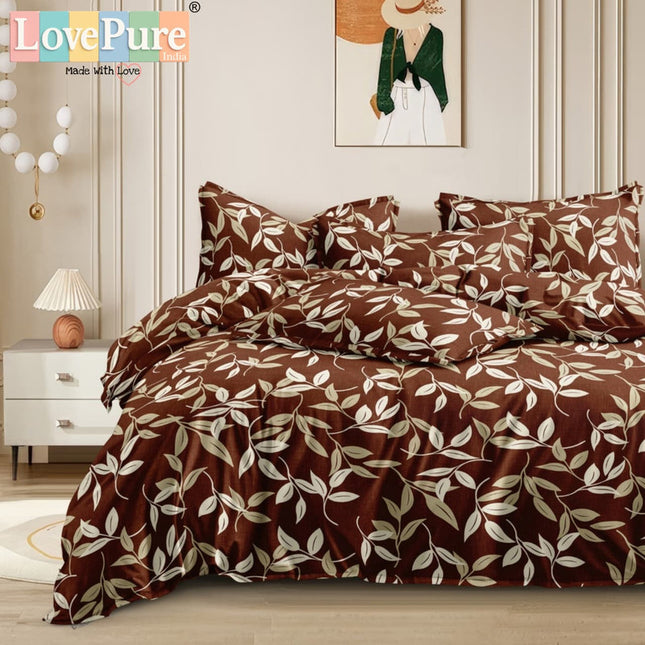 BENTLEY DOUBLE PREMIUM 90*100 BEDSHEET SET(1+2) WITH 2 PILLOW COVERS