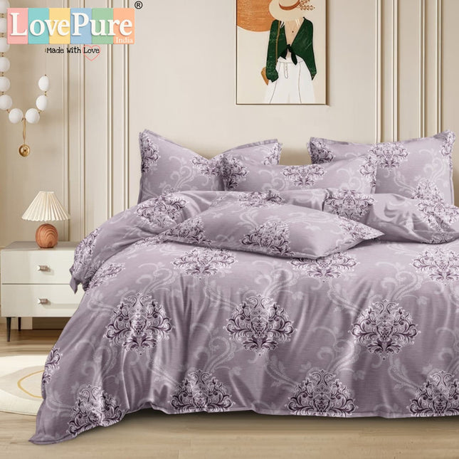 BENTLEY DOUBLE PREMIUM 90*100 BEDSHEET SET(1+2) WITH 2 PILLOW COVERS